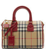  Túi Nữ Burberry Mini Check Bowling Bag 'Beige' 