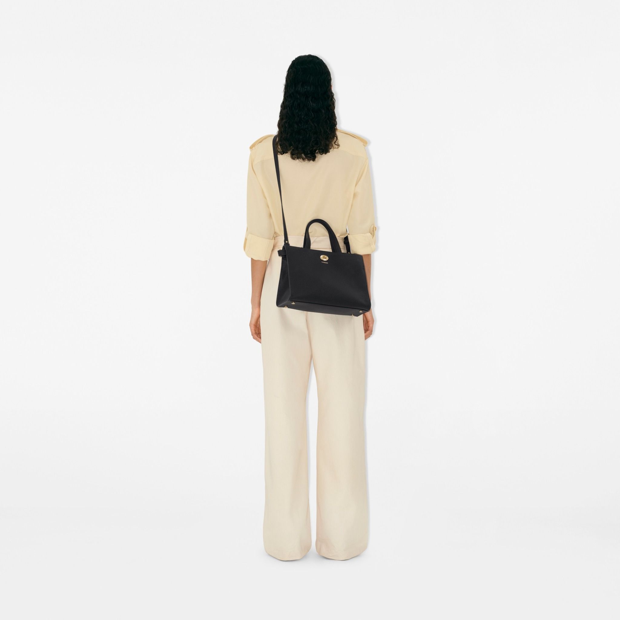  Túi Nữ Burberry Small Cotswolds Tote 'Black' 