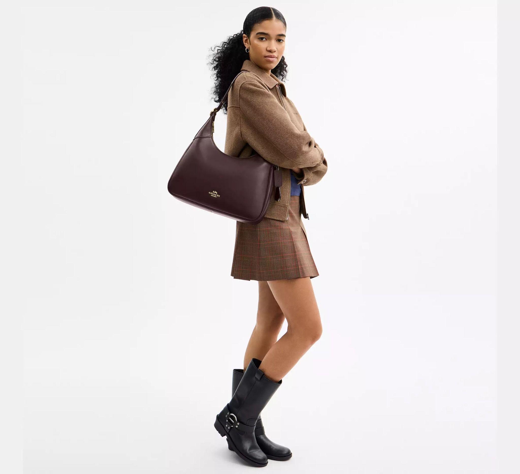  Túi Nữ Coach Ella Shoulder Bag 'Espresso' 