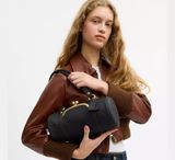  Túi Nữ Coach Kisslock Barrel Bag 28 'Black' 