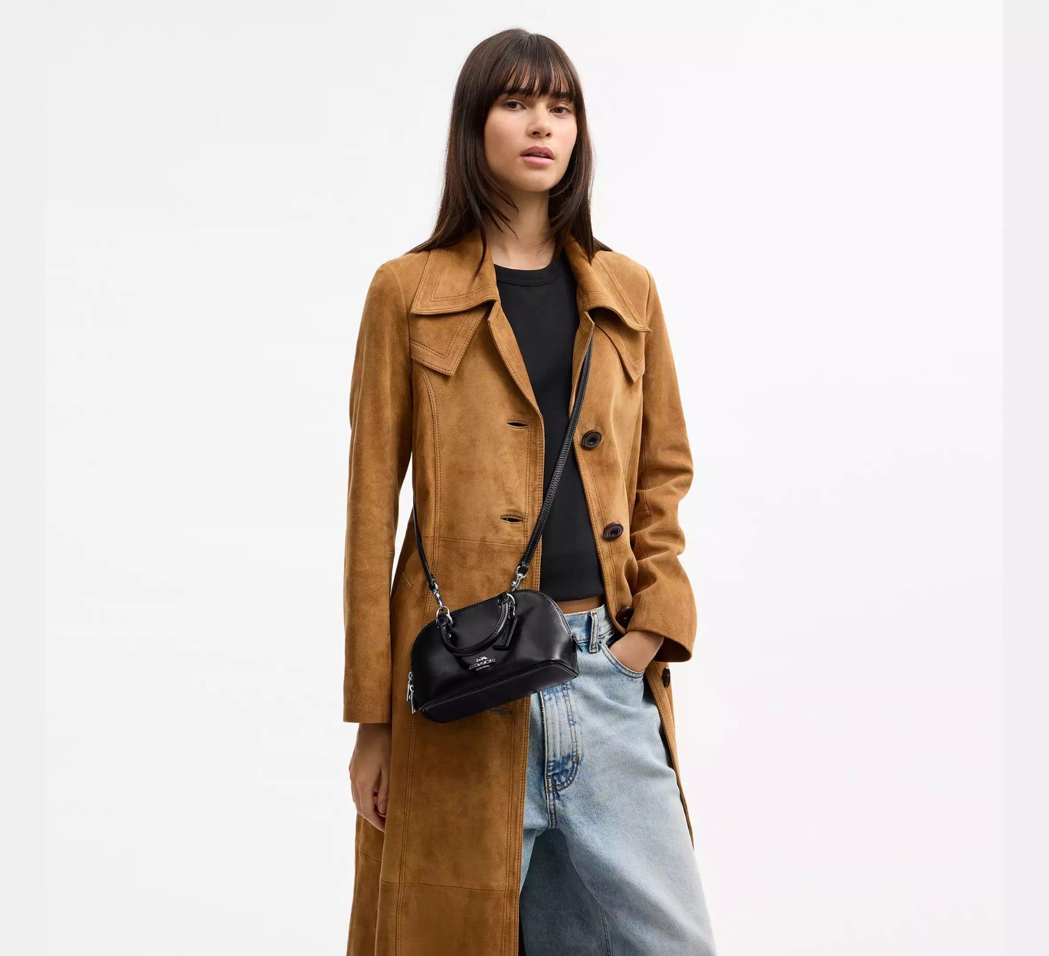  Túi Nữ Coach Lara Mini Satchel Bag 'Black' 