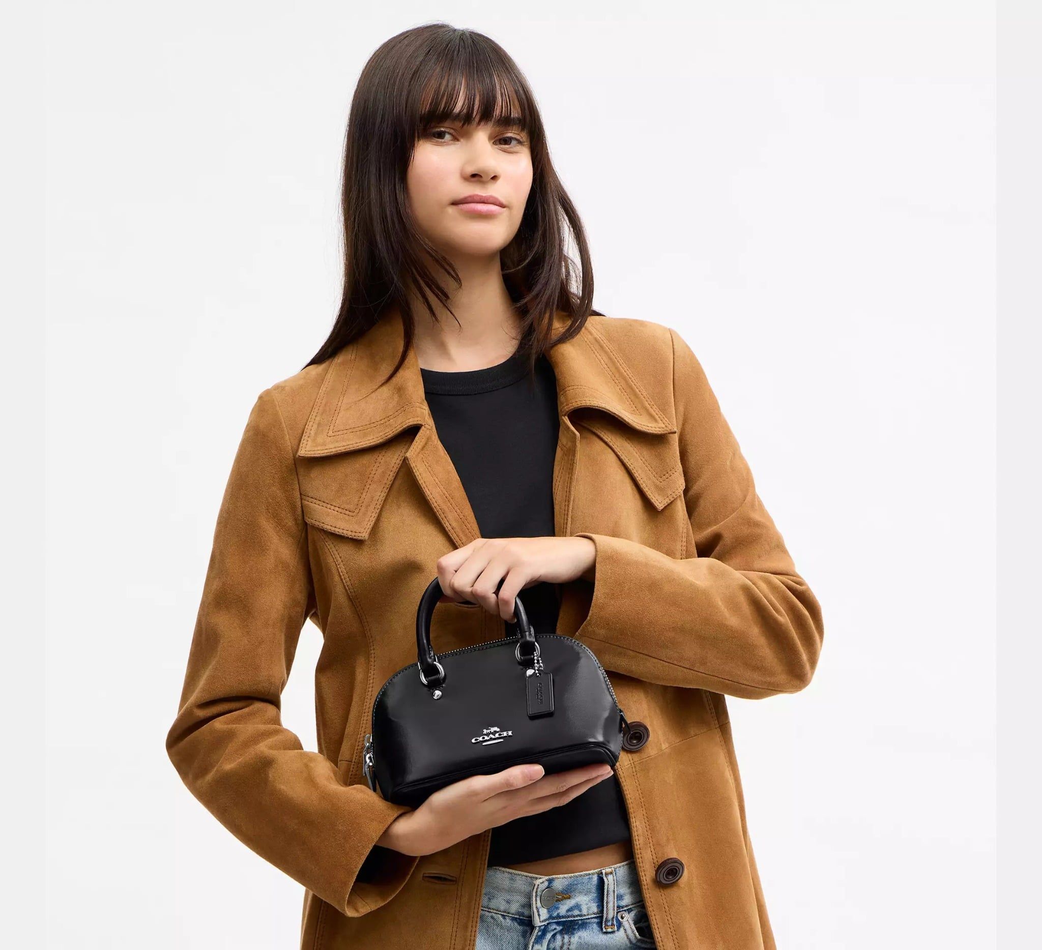  Túi Nữ Coach Lara Mini Satchel Bag 'Black' 