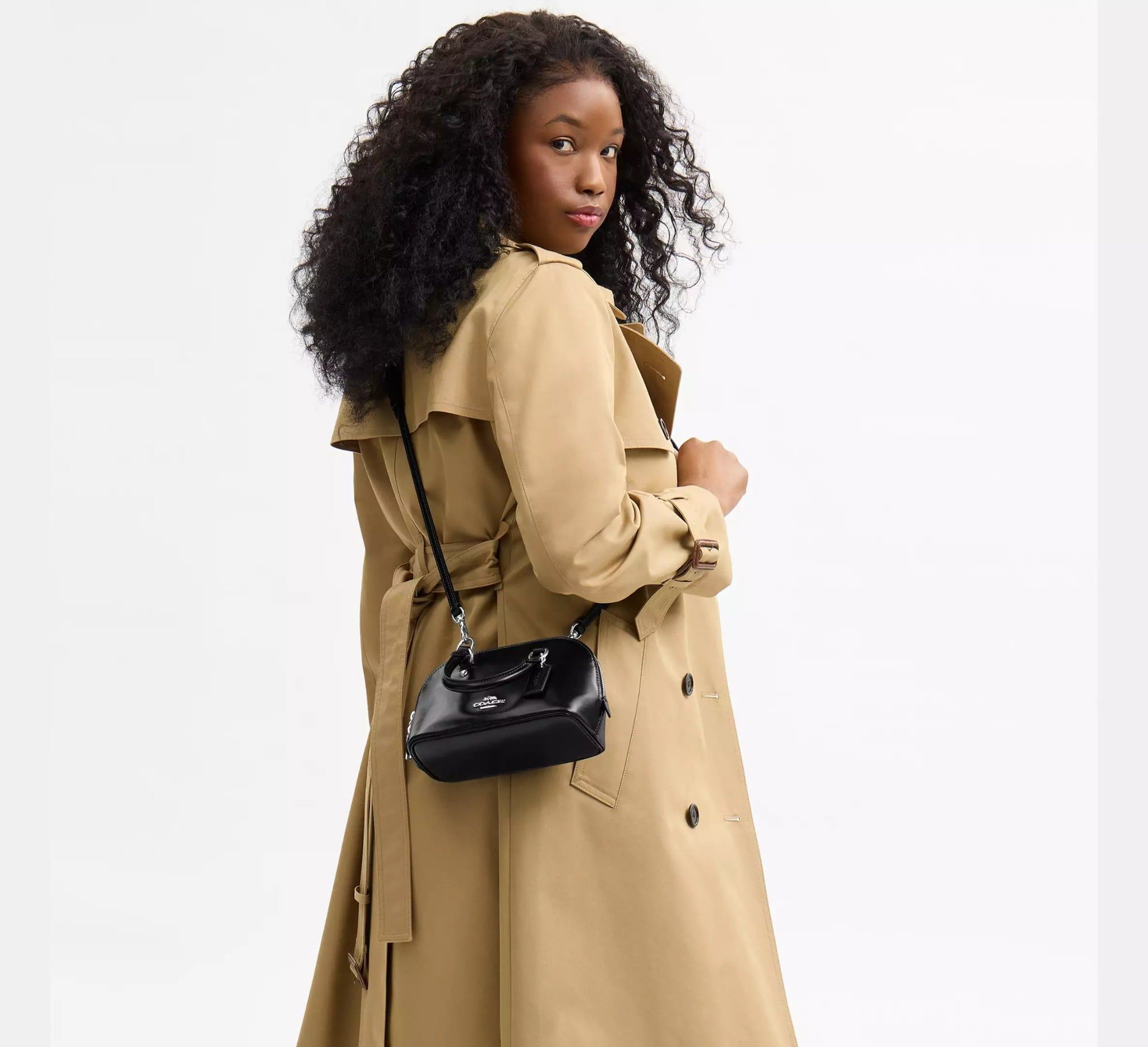  Túi Nữ Coach Lara Mini Satchel Bag 'Black' 