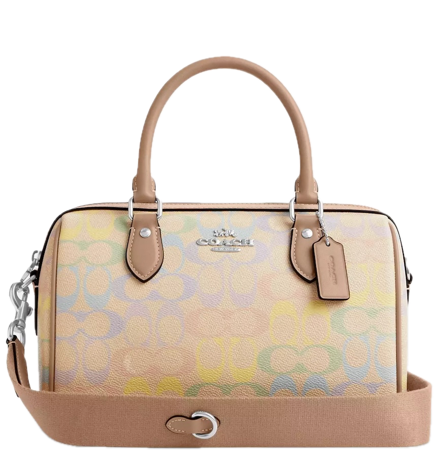  Túi Nữ Coach Rowan Satchel Bag 'Sand Multi' 