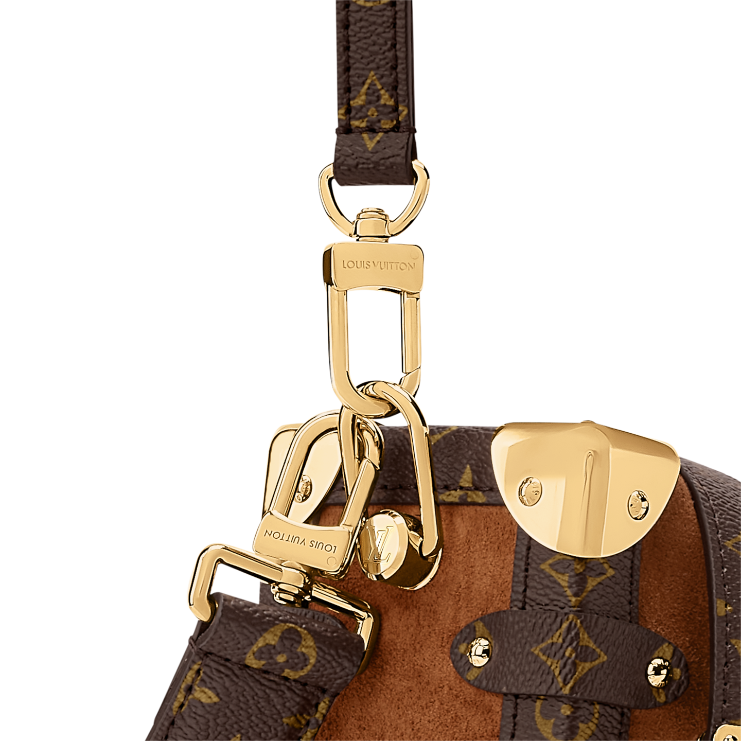  Túi Nữ Louis Vuitton Side MM Trunk Bag 'Brown' 