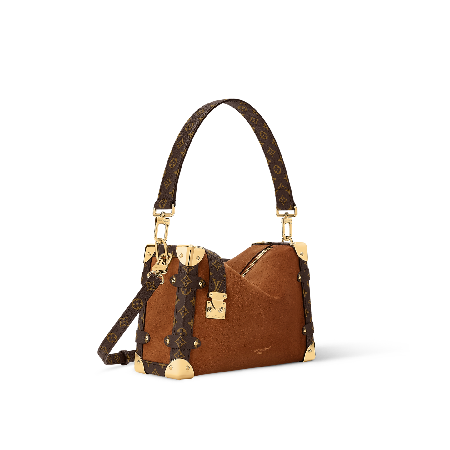  Túi Nữ Louis Vuitton Side MM Trunk Bag 'Brown' 