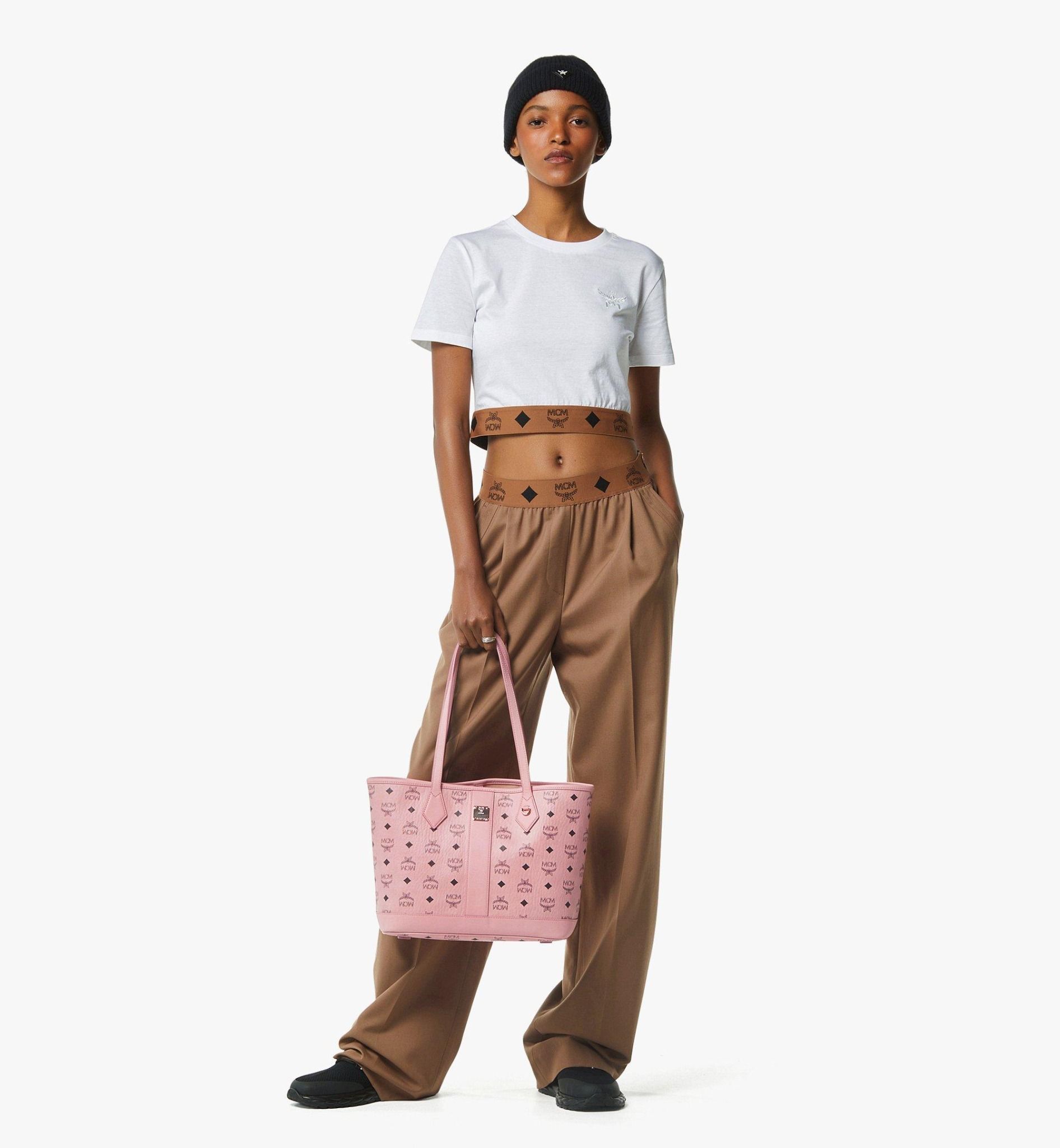  Túi Nữ MCM New Liz Shopper 'Soft Pink' 