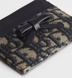  Ví Dior Bow Freesia Card Holder 'Blue' 
