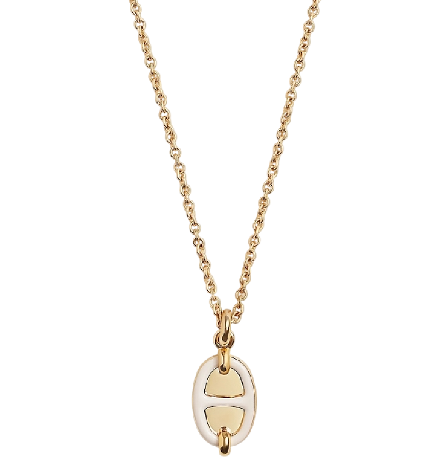  Vòng Cổ Nữ Hermes Mini Maillon 'Crème Gold' 