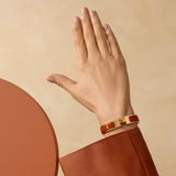  Vòng Tay Nữ Hermes Clic H 'Orange Gold' 