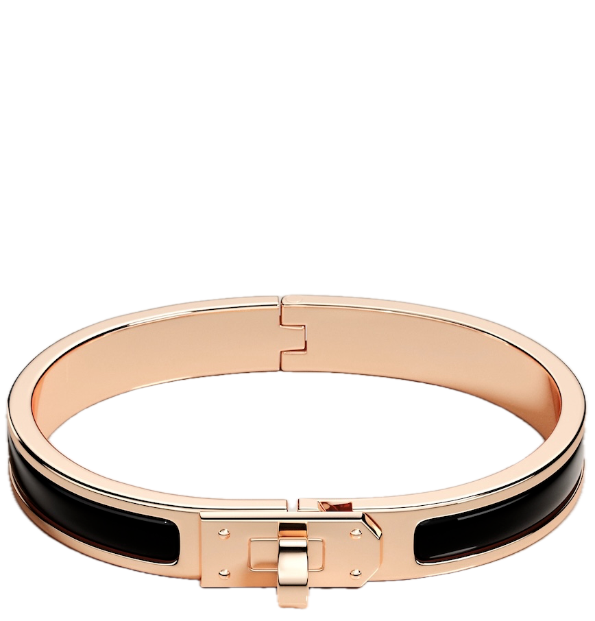  Vòng Tay Nữ Hermes Mini Clic Kelly 'Noir' 