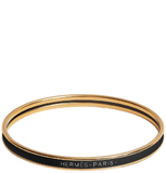  Vòng Tay Nữ Hermes Uni Bangle 'Noir Gold' 