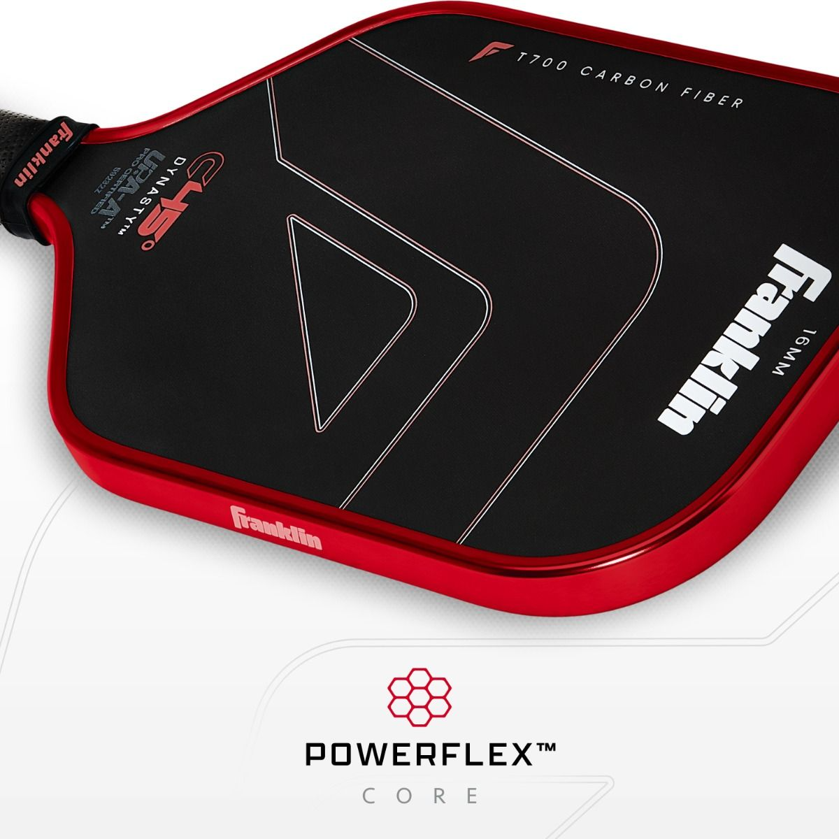  Vợt Pickleball Franklin C45° Carbon Fiber Paddle 'Red' 