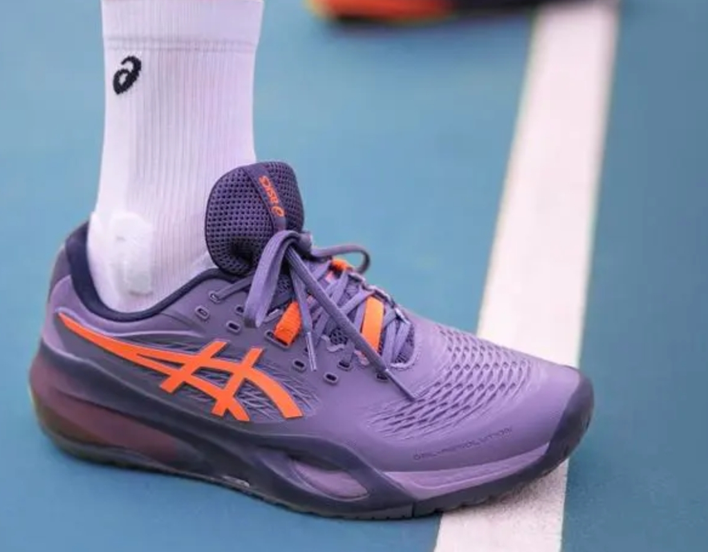  Giày Nam Asics Gel Resolution X Greyish 'Purple Nova Orange' 