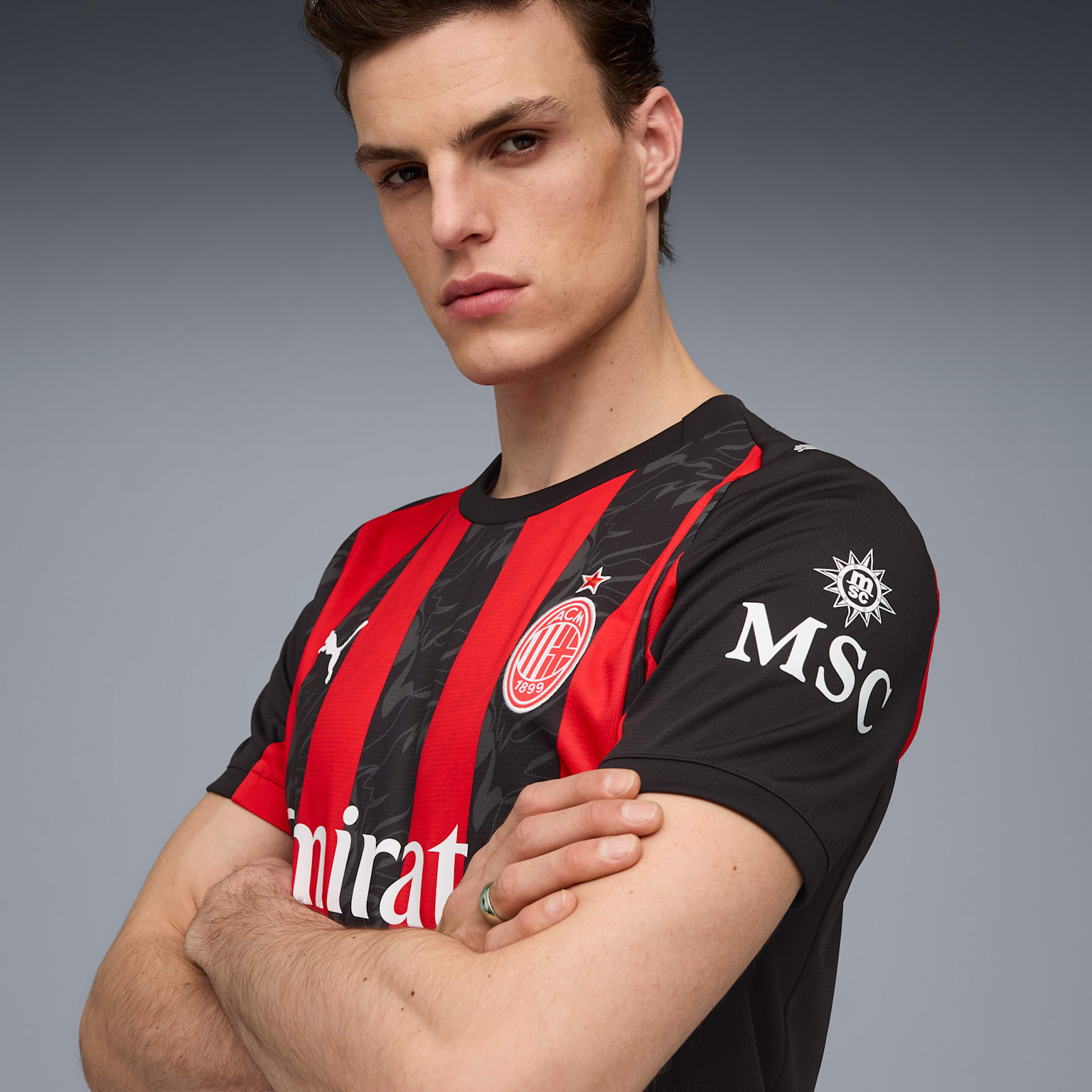  Áo Puma AC Milan 25/26 Home Jersey 'Red Black' 