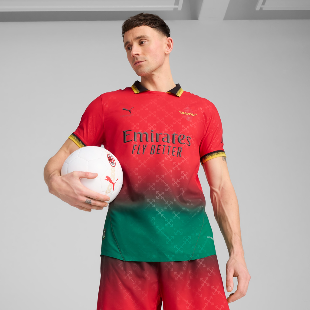  Áo Puma x Off-White AC Milan 24/25 'Red Green' 