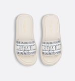  Dép Nữ Dior Dioriviera Dway Slide 'White' 