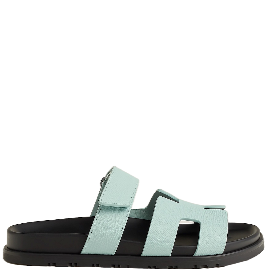  Dép Nữ Hermes Chypre Sandal 'Bleu Cristaux' 