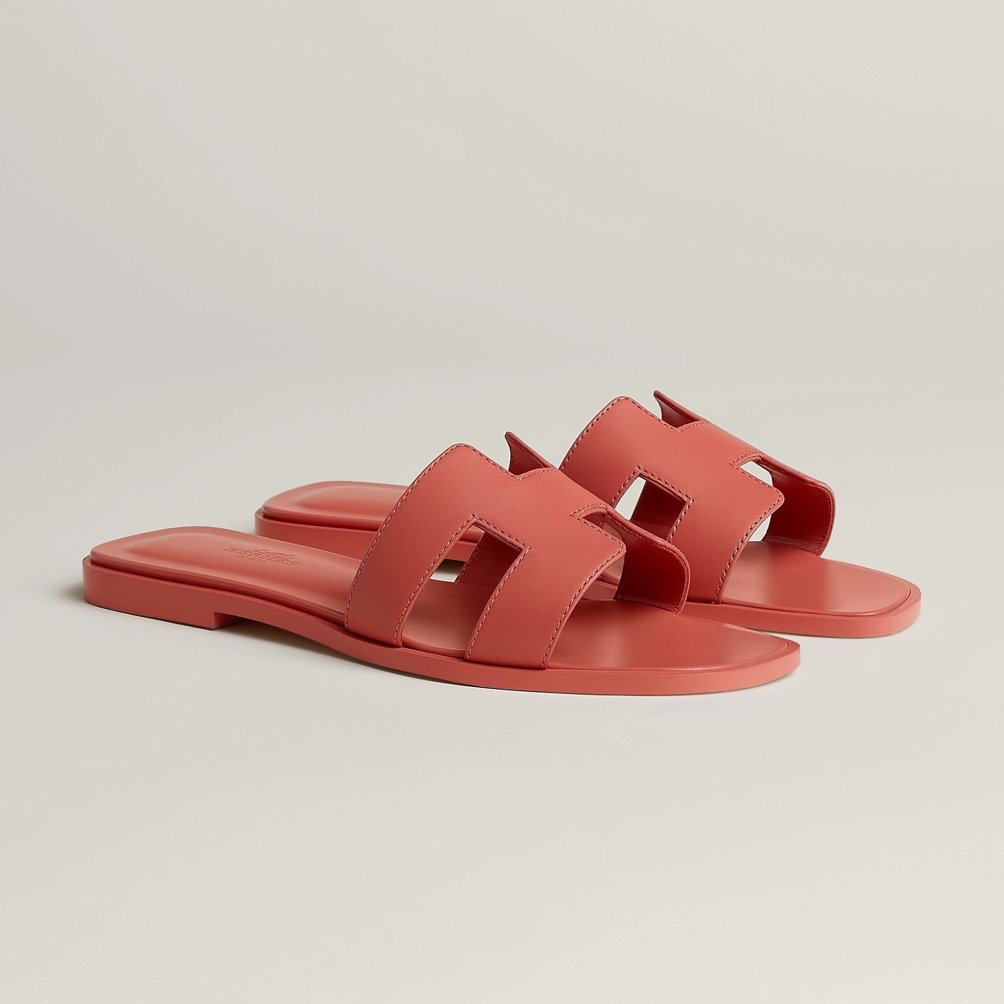  Dép Nữ Hermes Oran Sandal 'Rouge Tomette' 