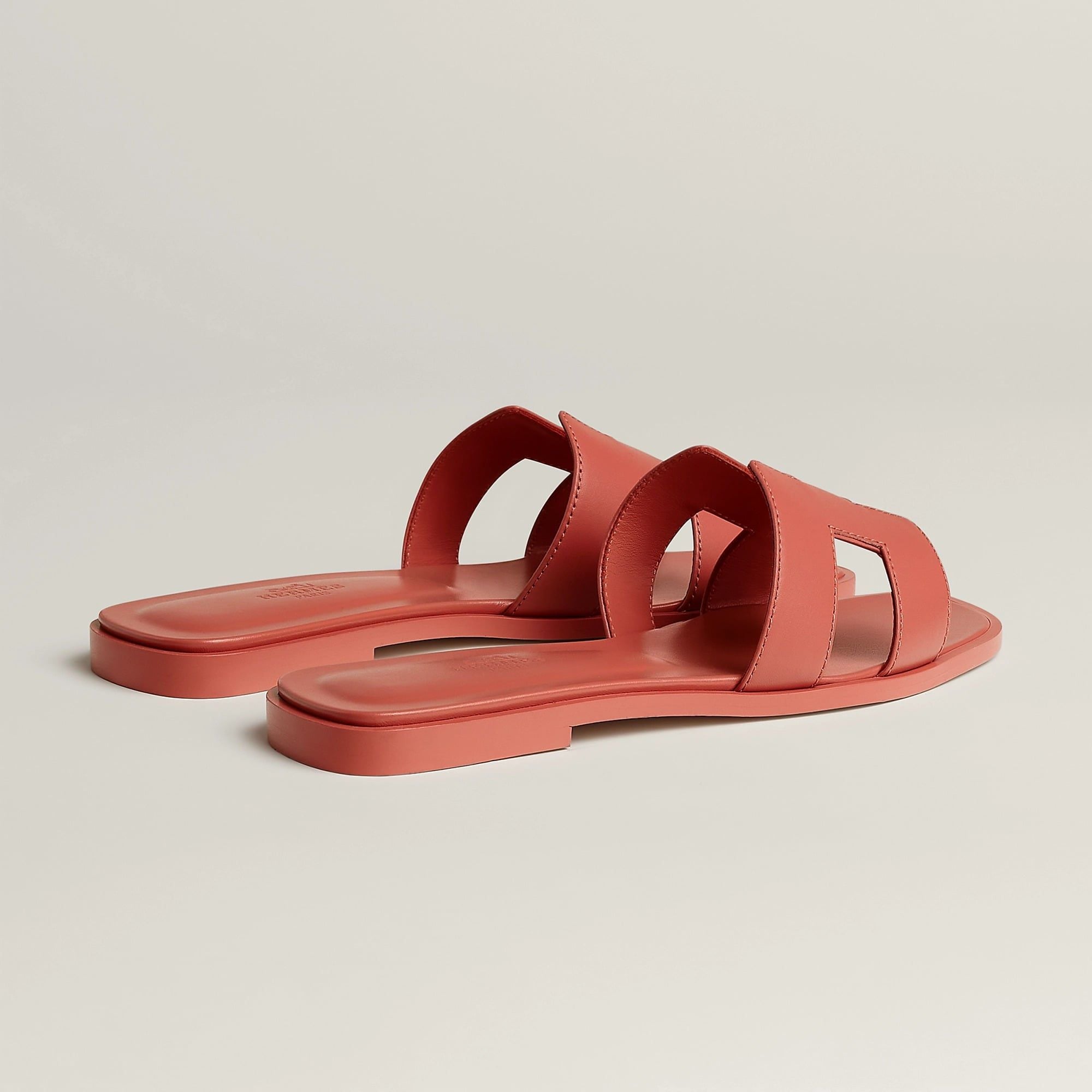  Dép Nữ Hermes Oran Sandal 'Rouge Tomette' 