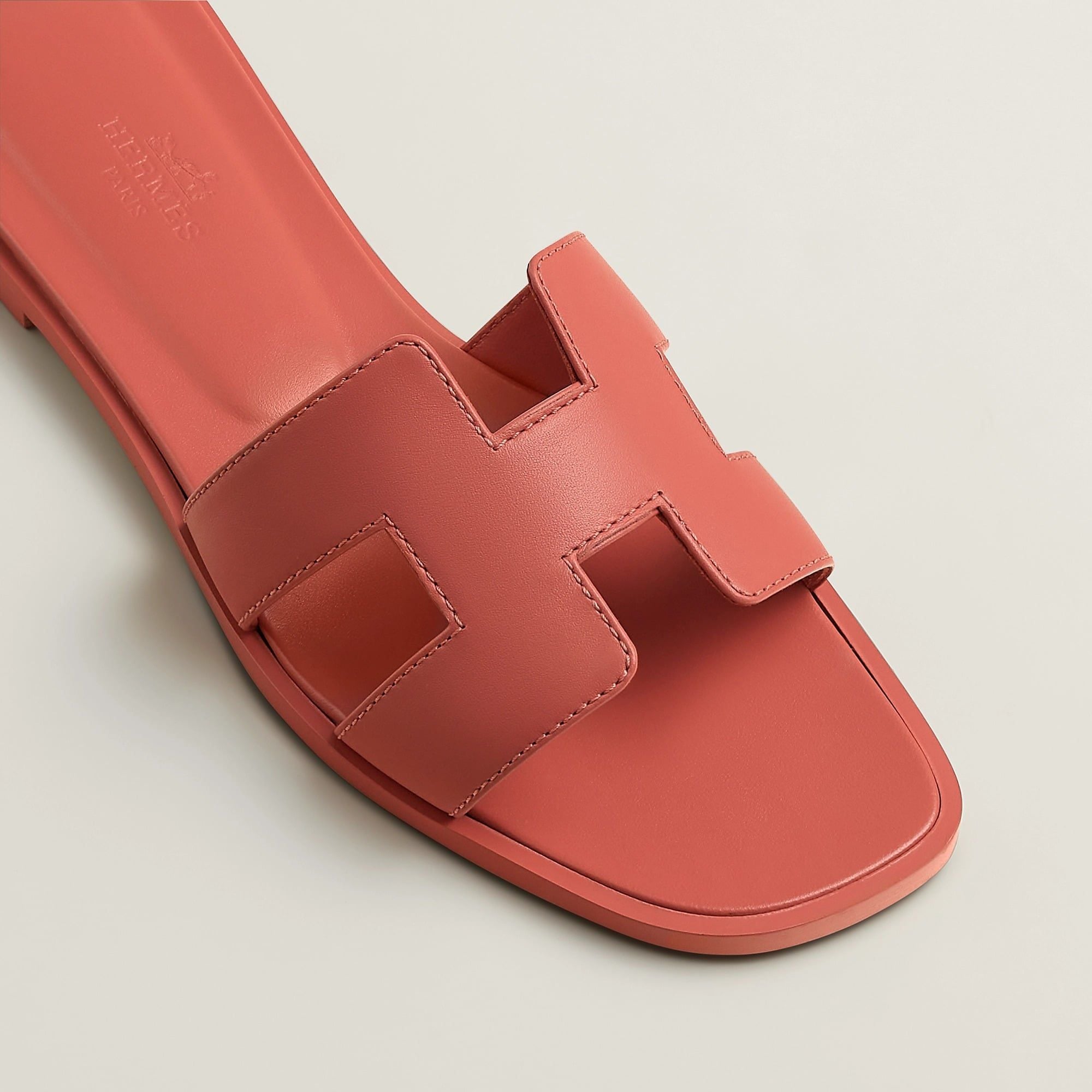 Dép Nữ Hermes Oran Sandal 'Rouge Tomette' 