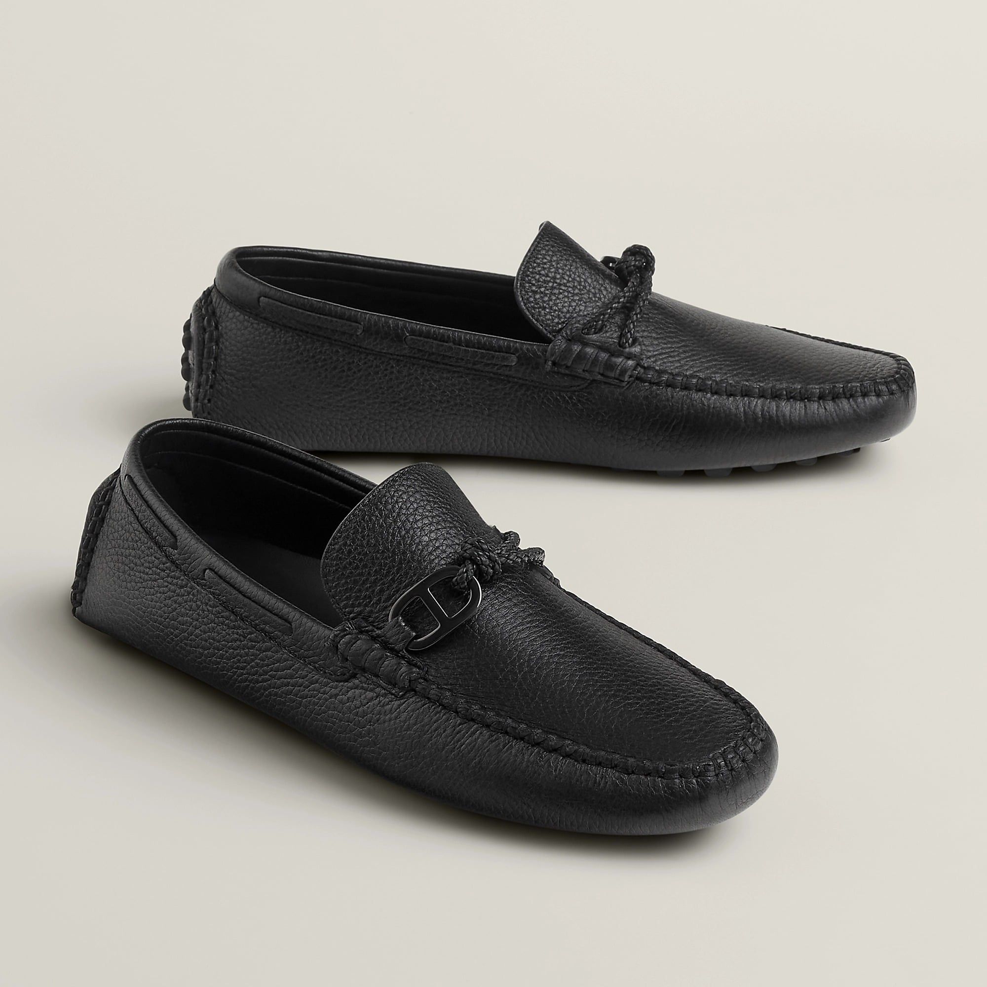  Giày Nam Hermes Alessandro Loafer 'Black' 