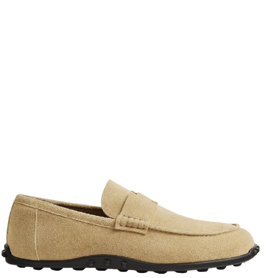  Giày Nam Hermes Lazy Loafer 'Beige Albâtre' 