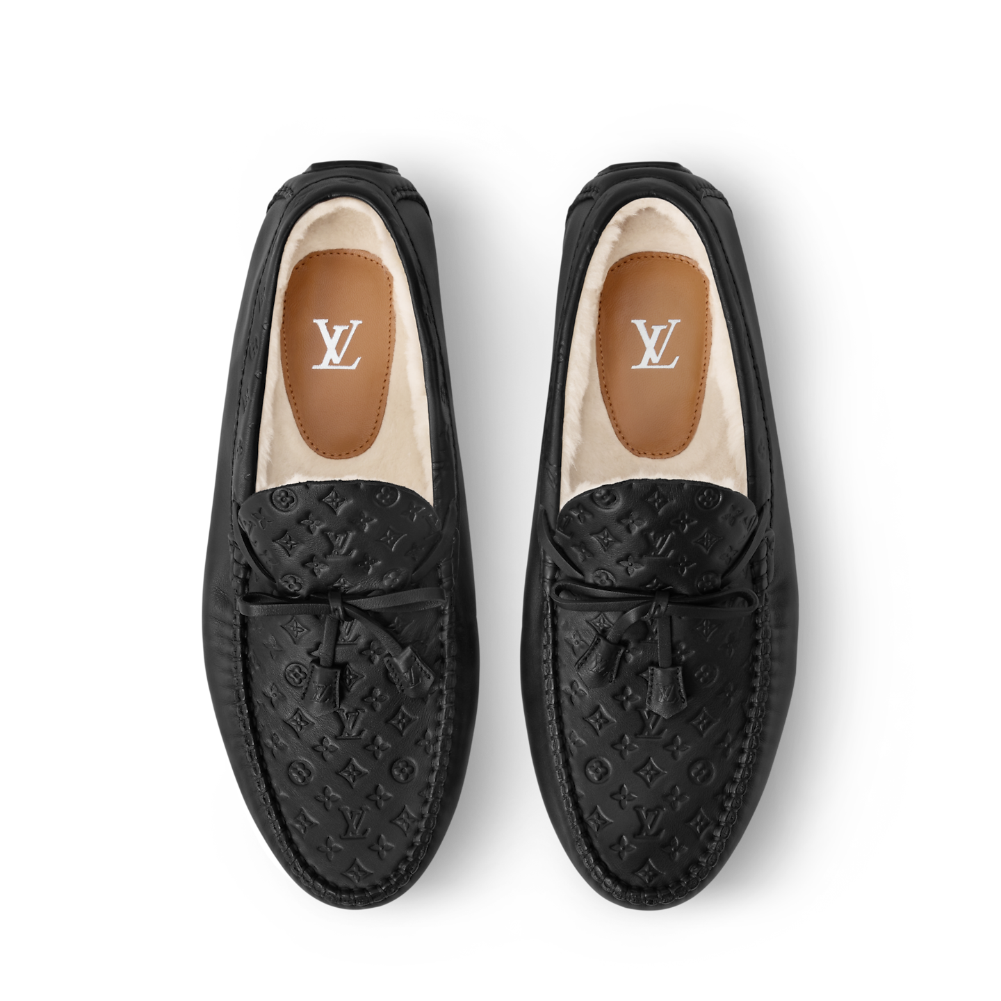 Giày Nam Louis Vuitton LV Driver Moccasin 'Black' 