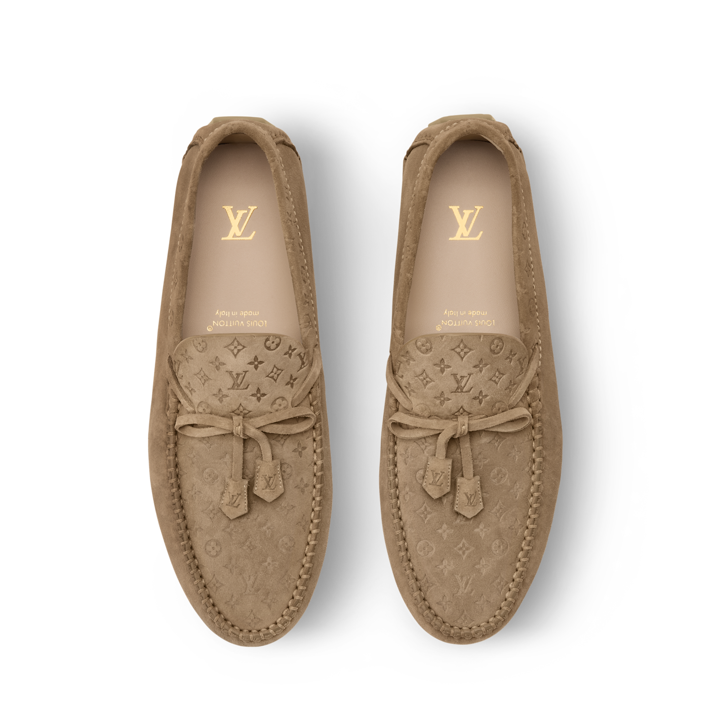  Giày Nam Louis Vuitton LV Driver Moccasins 'Kaki' 