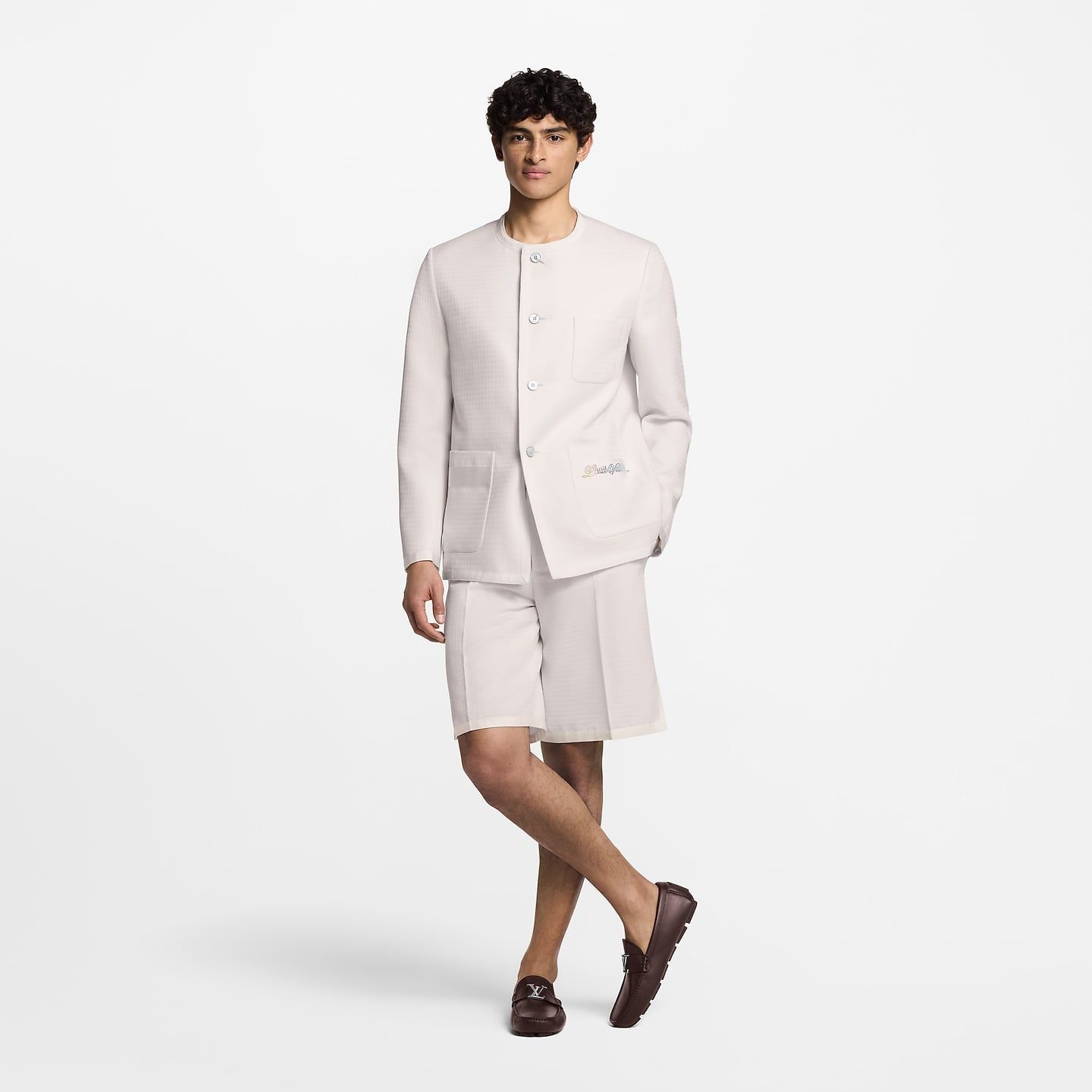  Giày Nam Louis Vuitton LV Monza Moccasins 'Brown' 