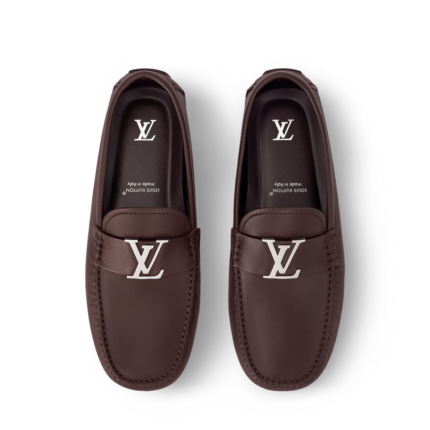  Giày Nam Louis Vuitton LV Monza Moccasins 'Brown' 