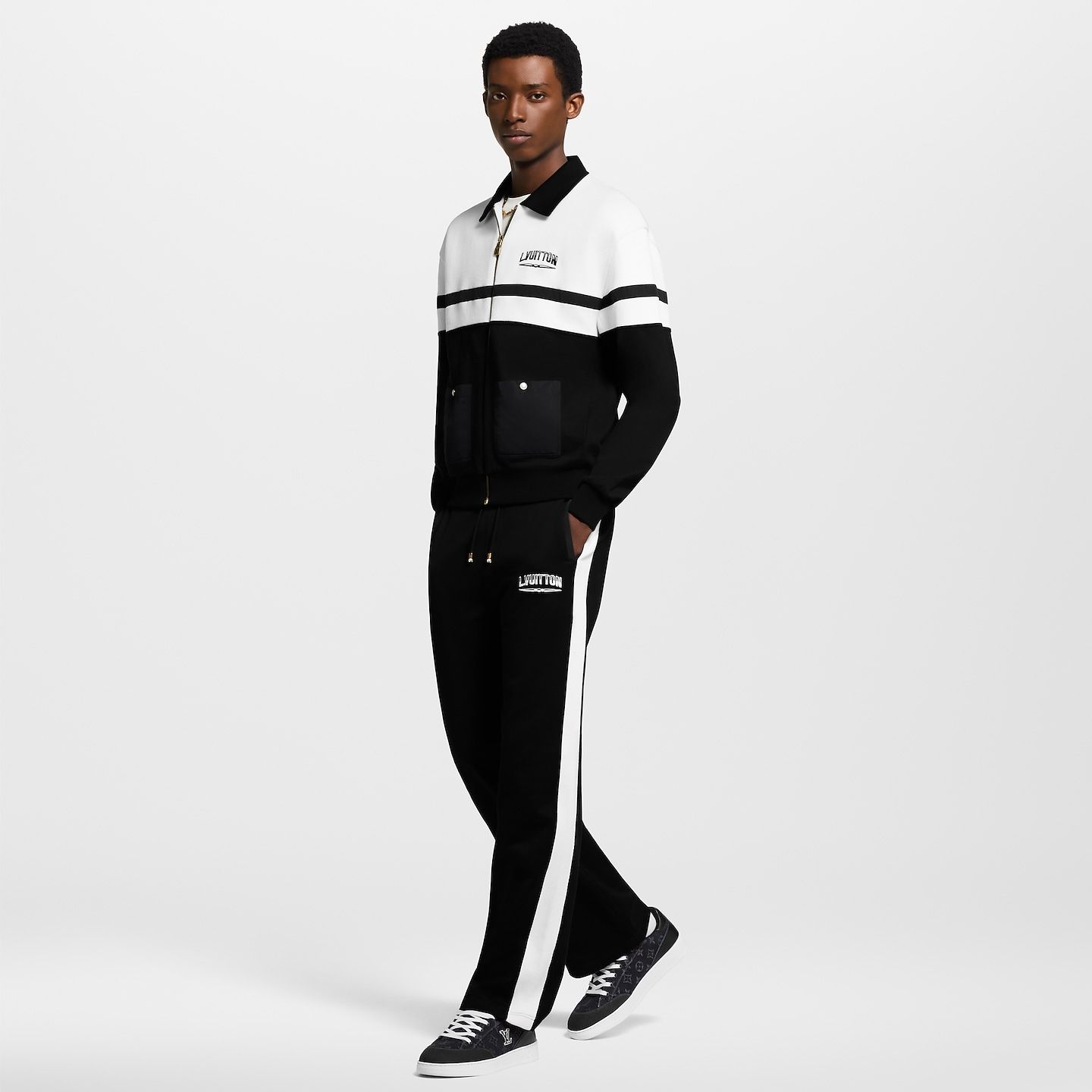  Giày Nam Louis Vuitton LV Resort Trainers 'Black' 