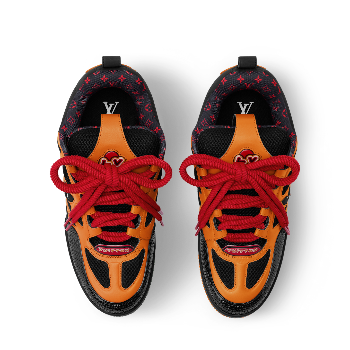  Giày Nam Louis Vuitton LV Skate Trainers 'Orange' 