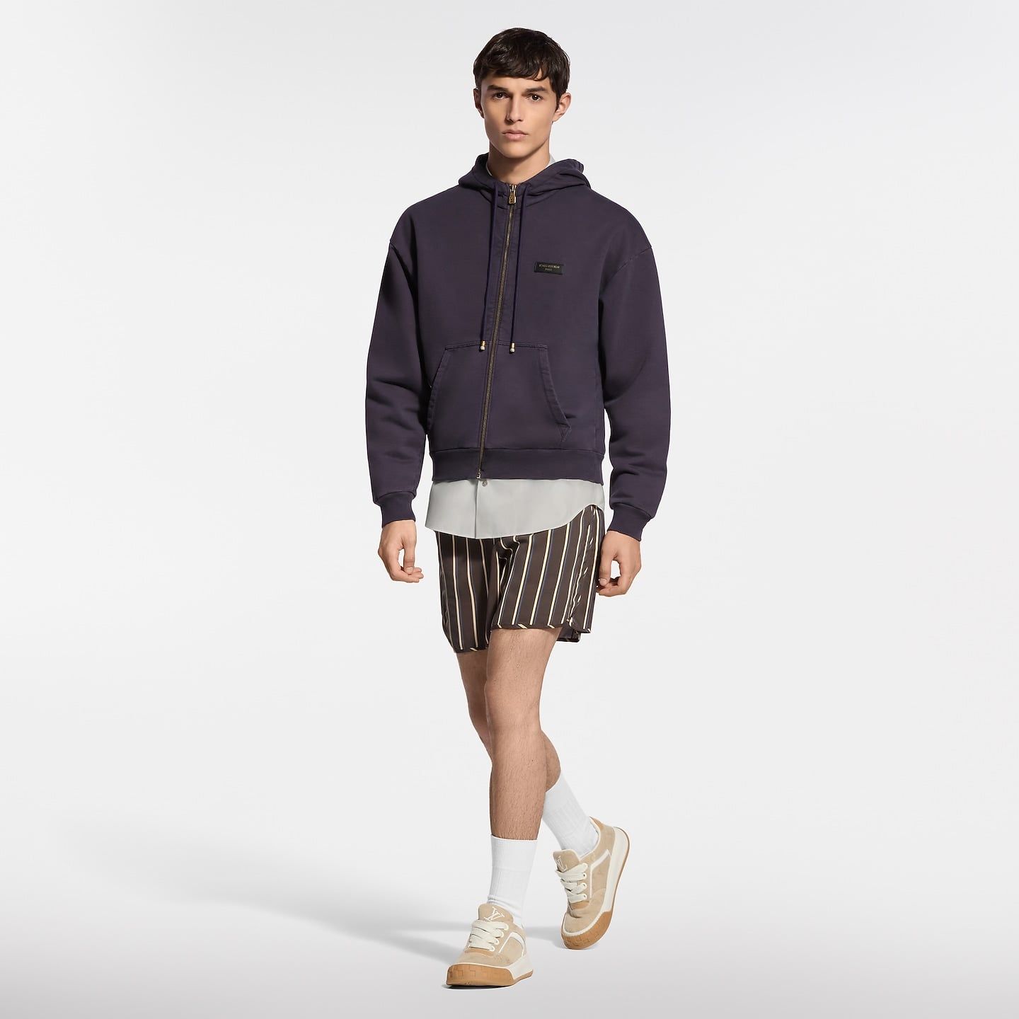  Giày Nam Louis Vuitton LV Tilted Trainers 'Beige' 