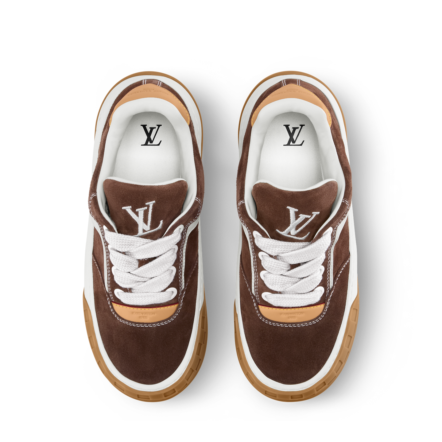  Giày Nam Louis Vuitton LV Tilted Trainers 'Brown' 