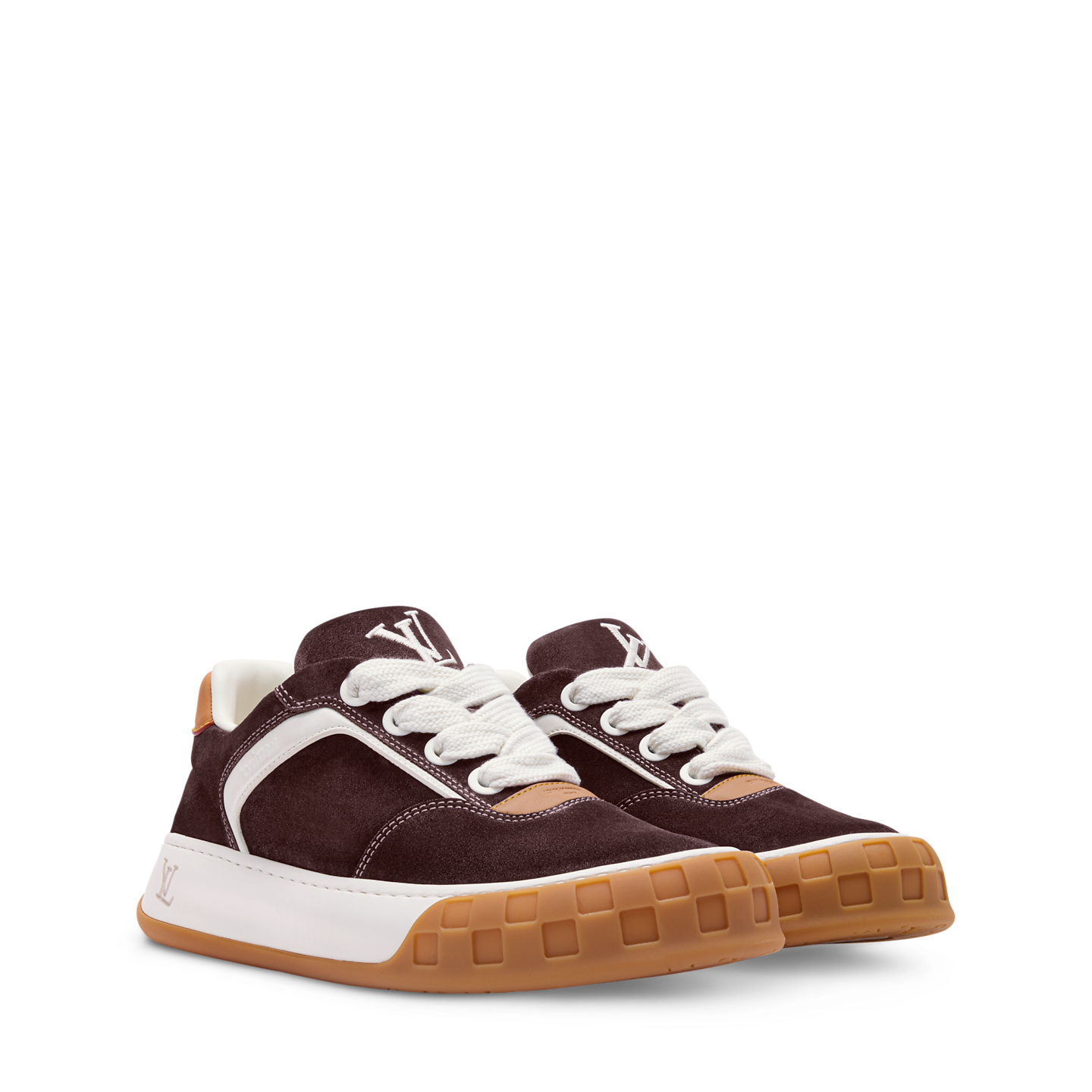 Giày Nam Louis Vuitton LV Tilted Trainers 'Brown' 