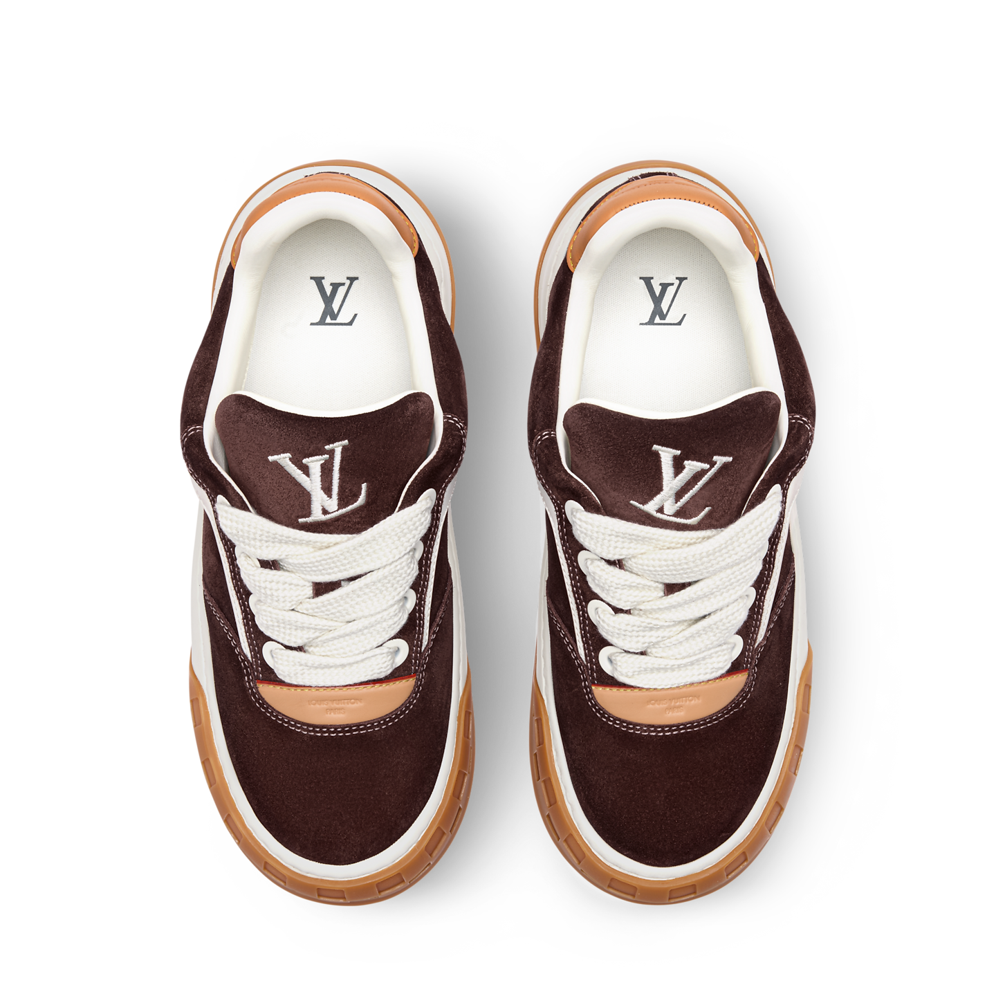  Giày Nam Louis Vuitton LV Tilted Trainers 'Brown' 