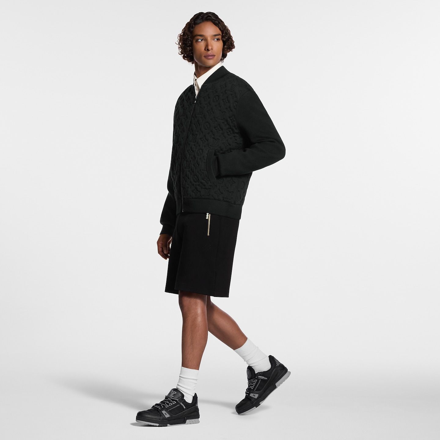  Giày Nam Louis Vuitton LV Trainer Sneaker 'Black' 