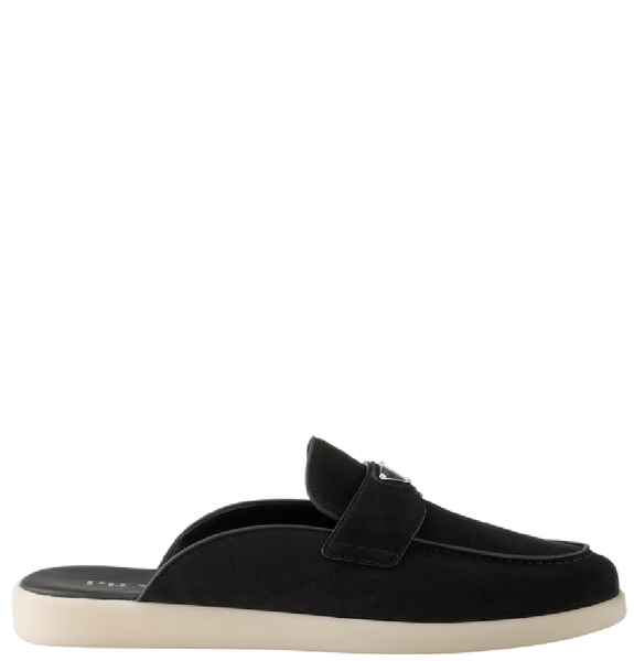  Giày Nam Prada Suede Mules 'Black' 