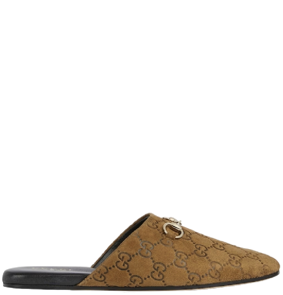  Giày Nữ Gucci Mule With Horsebit 'Brown' 