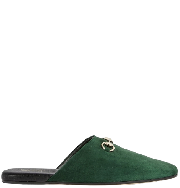  Giày Nữ Gucci Mule With Horsebit 'Green' 