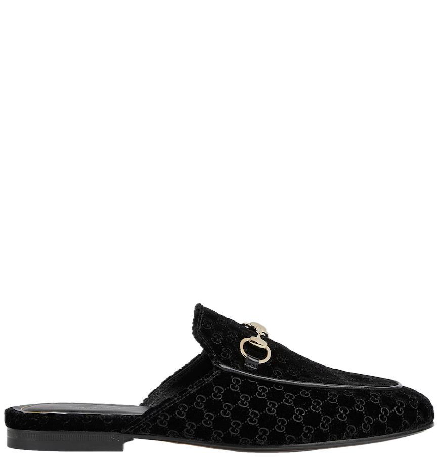  Giày Nữ ‎Gucci Princetown Slipper 'Black' 