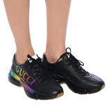  Giày Nữ Gucci Rhyton 'Iridescent Logo' 