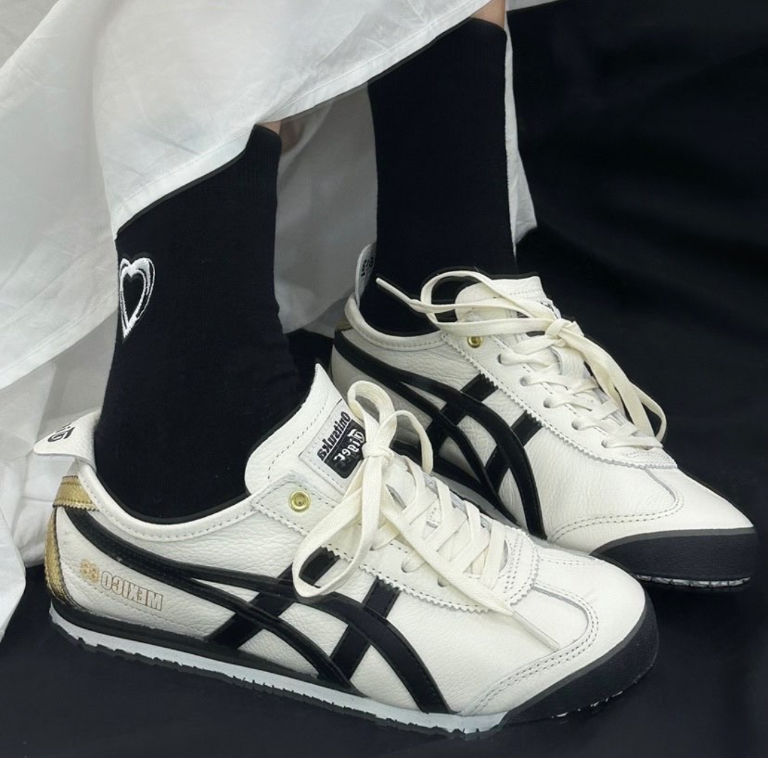  Giày Onitsuka Tiger Mexico 66 'Cream Black' 