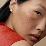  Khuyên Tai Nữ Hermes Mini Pop H 'Blanc Gold' 