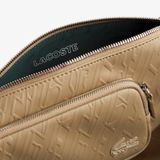  Túi Lacoste Logo Print Shoulder Bag 'Beige' 