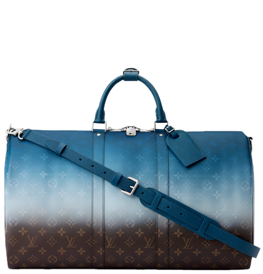  Túi Louis Vuitton Keepall Bandoulière 50 Bag 'Blue' 
