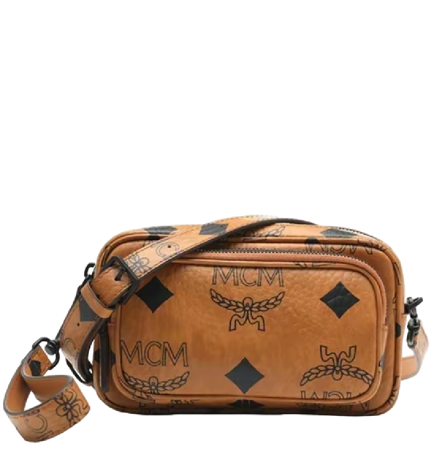  Túi MCM Mini Aren Wristlet in Maxi 'Cognac' 