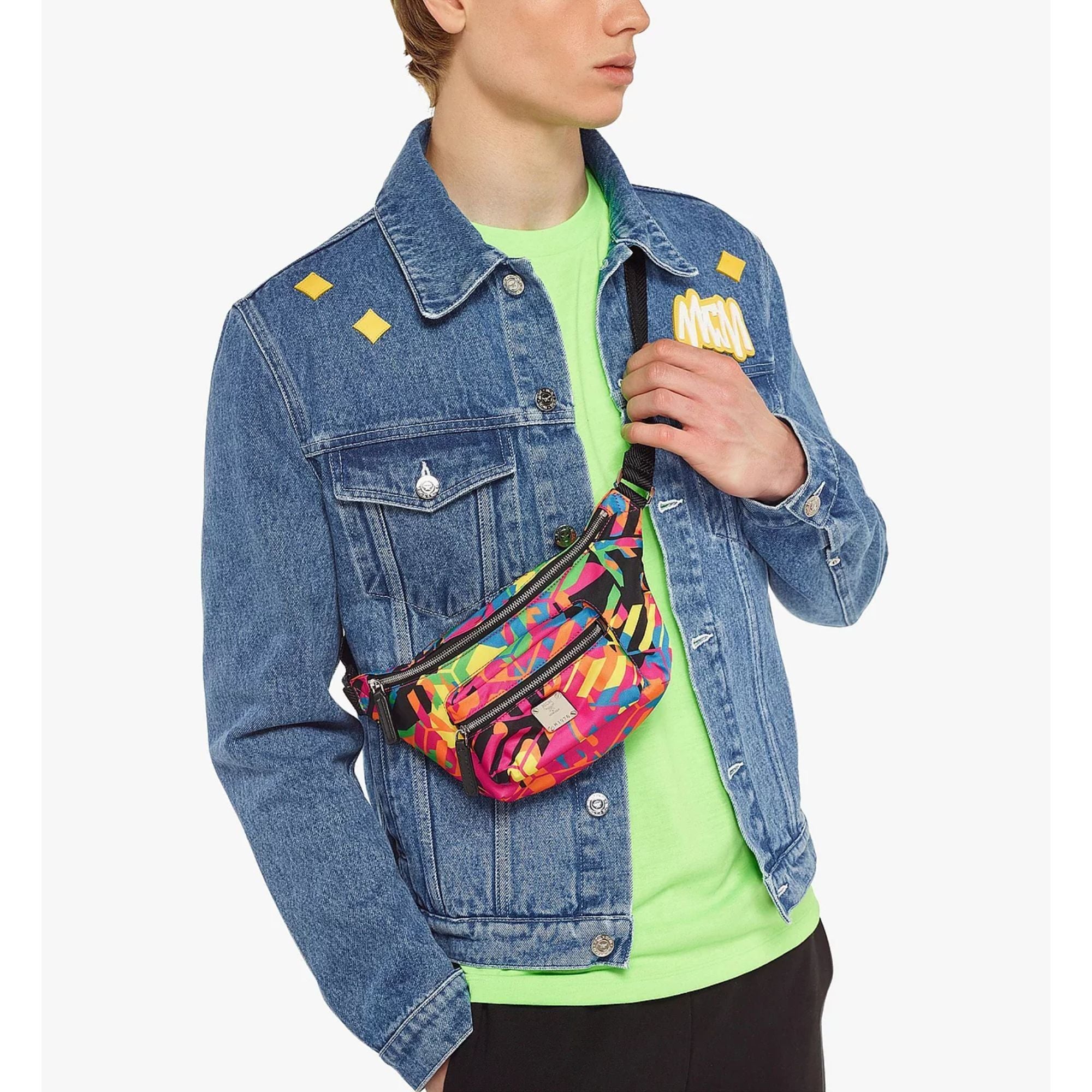  Túi MCM Mini Fursten Belt Bag 'Multicolor' 