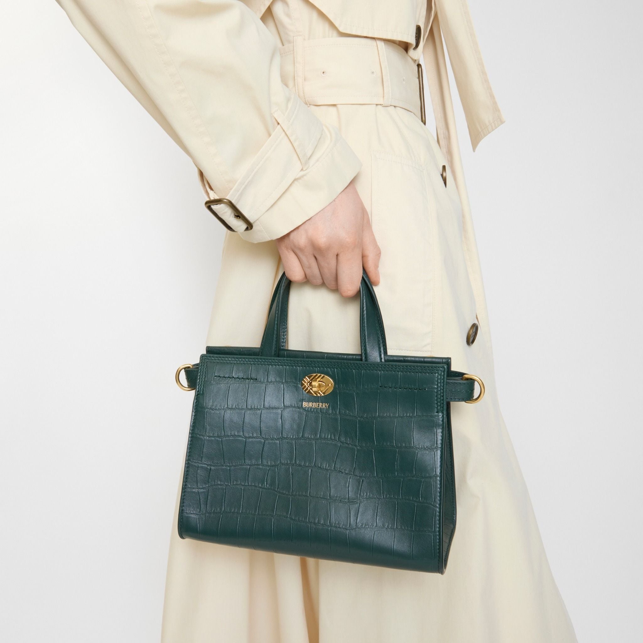  Túi Nữ Burberry Mini Cotswolds Tote 'Ivy Green' 